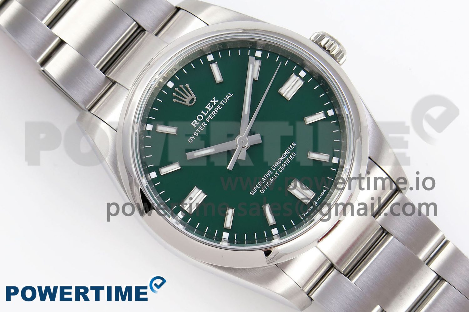 Oyster Perpetual 126000 36mm VSF 1:1 Best Edition 904L Steel Green Dial VS3235 - Image 3