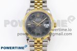 DateJust 36 SS/YG 126233 VSF 1:1 Best Edition 904L Steel Gray Dial Green Roman Marker on Jubilee Bracelet VS3235