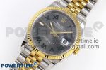 DateJust 36 SS/YG 126233 VSF 1:1 Best Edition 904L Steel Gray Dial Green Roman Marker on Jubilee Bracelet VS3235 - Image 2