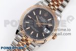 DateJust 36 SS/RG 126231 VSF 1:1 Best Edition 904L Steel Gray Textured Stick Dial on Jubilee Bracelet VS3235 - Image 2