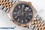 DateJust 36 SS/RG 126231 VSF 1:1 Best Edition 904L Steel Gray Textured Stick Dial on Jubilee Bracelet VS3235 - Image 3