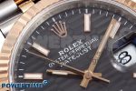 DateJust 36 SS/RG 126231 VSF 1:1 Best Edition 904L Steel Gray Textured Stick Dial on Jubilee Bracelet VS3235 - Image 4