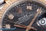 DateJust 36 SS/RG 126231 VSF 1:1 Best Edition 904L Steel Gray Textured Diamonds Dial on Jubilee Bracelet VS3235 - Image 4