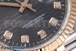 DateJust 36 SS/RG 126231 VSF 1:1 Best Edition 904L Steel Gray Textured Diamonds Dial on Jubilee Bracelet VS3235 - Image 5