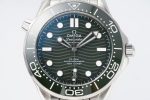 SEAMASTER DIVER 300M VSF 1:1 BEST EDITION GREEN CERAMIC GREEN DIAL ON SS BRACELET A8800 - Image 9