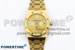 ROYAL OAK 39MM 15202 YG IPF 1:1 BEST EDITION YG TEXTURED DIAL ON YG BRACELET A2121
