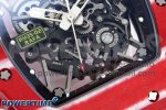 RM035 RED CARBON SONIC BEST EDITION SKELETON DIAL ON RED RUBBER STRAP CLONE RMUL2 - Image 5