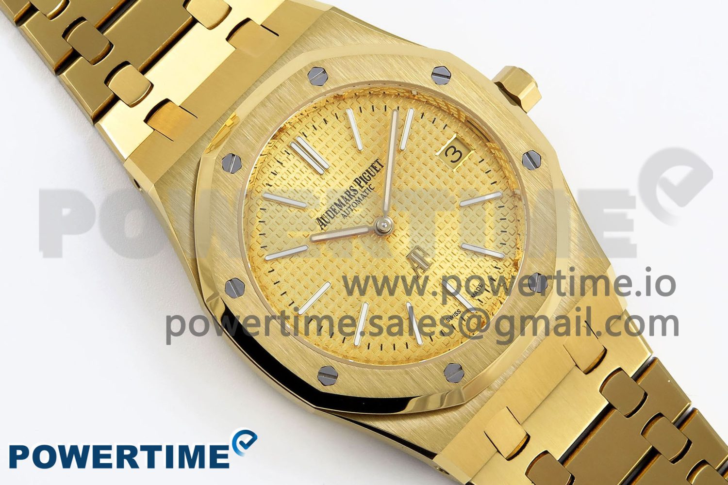 ROYAL OAK 39MM 15202 YG IPF 1:1 BEST EDITION YG TEXTURED DIAL ON YG BRACELET A2121 - Image 3