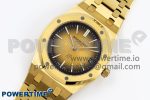 ROYAL OAK 39MM 15202 YG IPF 1:1 BEST EDITION YELLOW/BROWN TEXTURED DIAL ON YG BRACELET A2121 - Image 2
