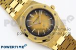 ROYAL OAK 39MM 15202 YG IPF 1:1 BEST EDITION YELLOW/BROWN TEXTURED DIAL ON YG BRACELET A2121 - Image 3