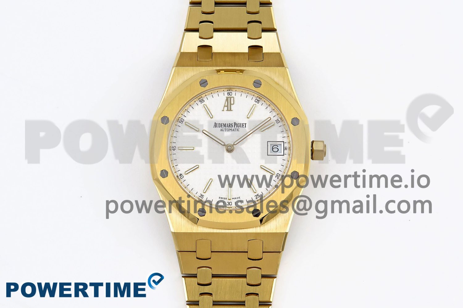 ROYAL OAK 39MM 15202 YG IPF 1:1 BEST EDITION WHITE TEXTURED DIAL ON YG BRACELET A2121 - Image 1