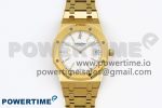 ROYAL OAK 39MM 15202 YG IPF 1:1 BEST EDITION WHITE TEXTURED DIAL ON YG BRACELET A2121