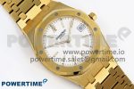 ROYAL OAK 39MM 15202 YG IPF 1:1 BEST EDITION WHITE TEXTURED DIAL ON YG BRACELET A2121 - Image 3