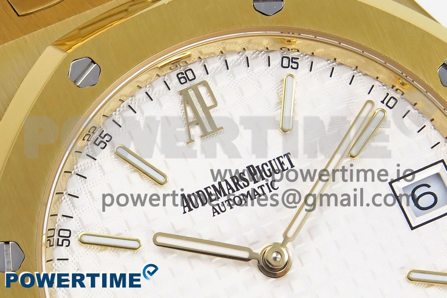 ROYAL OAK 39MM 15202 YG IPF 1:1 BEST EDITION WHITE TEXTURED DIAL ON YG BRACELET A2121 - Image 4
