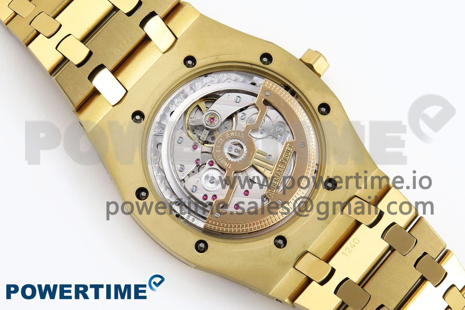 ROYAL OAK 39MM 15202 YG IPF 1:1 BEST EDITION YELLOW/BROWN TEXTURED DIAL ON YG BRACELET A2121 - Image 9