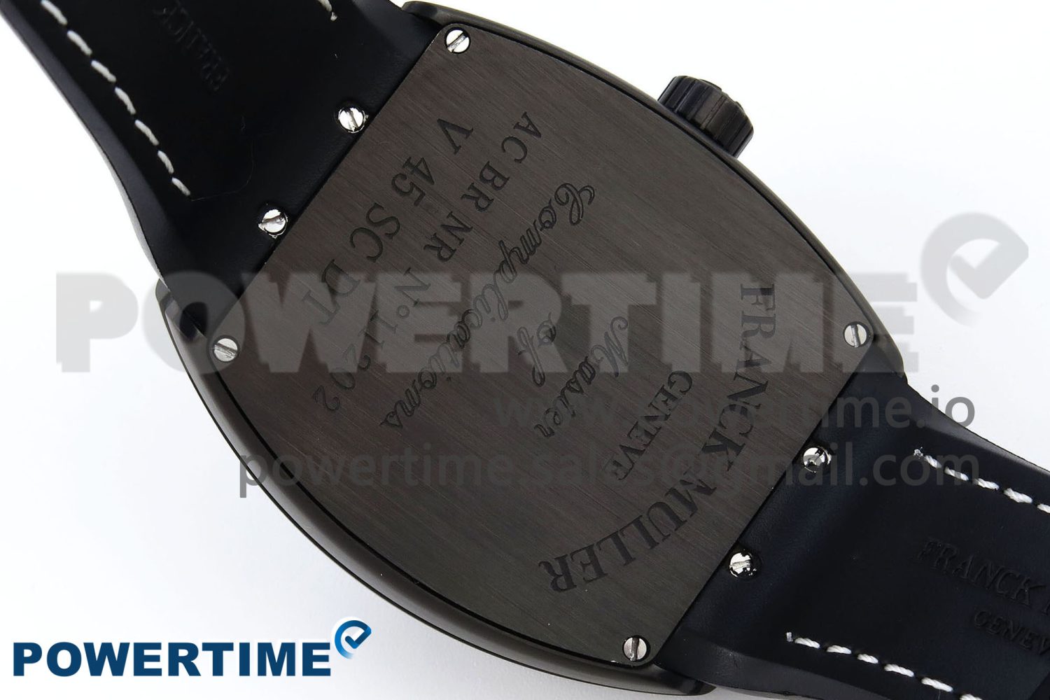 #FR2NCK Muller Vanguard PVD ABF Best Edition White Dial on Black Rubber Strap A2824 - Image 8