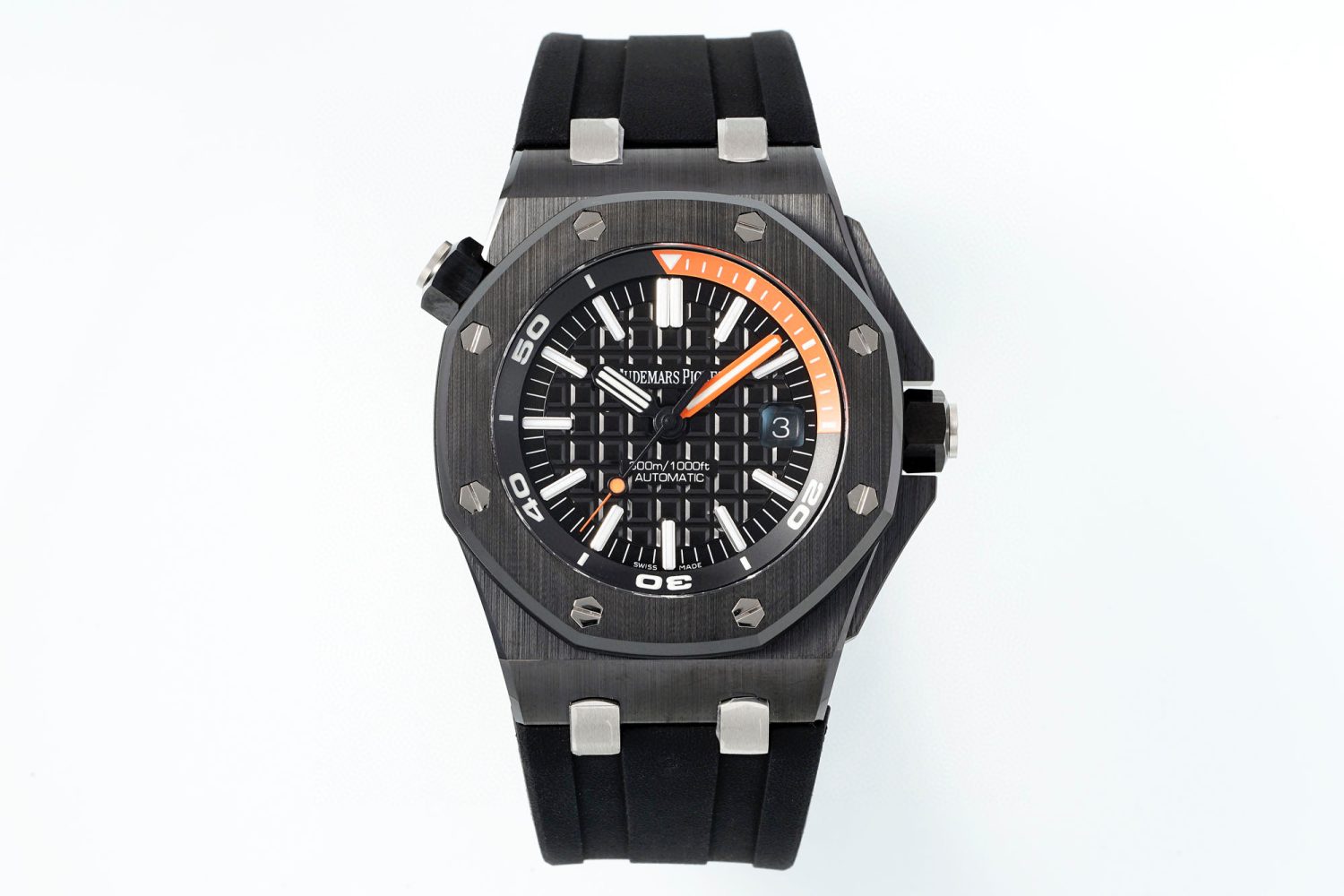 ROYAL OAK OFFSHORE DIVER 15707 BLACK CERAMIC APSF 1:1 BEST EDITION SA3120 SUPER CLONE - Image 1