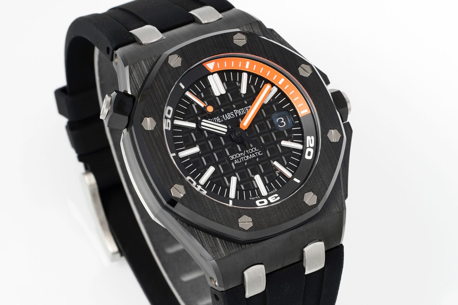 ROYAL OAK OFFSHORE DIVER 15707 BLACK CERAMIC APSF 1:1 BEST EDITION SA3120 SUPER CLONE - Image 2