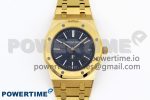 ROYAL OAK 39MM 15202 YG IPF 1:1 BEST EDITION BLUE TEXTURED DIAL ON YG BRACELET A2121