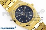 ROYAL OAK 39MM 15202 YG IPF 1:1 BEST EDITION BLUE TEXTURED DIAL ON YG BRACELET A2121 - Image 3