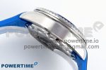 Seamaster 6000M Ultra Deep SS TF 1:1 Best Edition White Dial Blue Ceramic Bezel on Black Rubber Strap A2824 - Image 7
