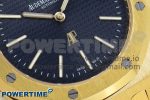 ROYAL OAK 39MM 15202 YG IPF 1:1 BEST EDITION BLUE TEXTURED DIAL ON YG BRACELET A2121 - Image 5