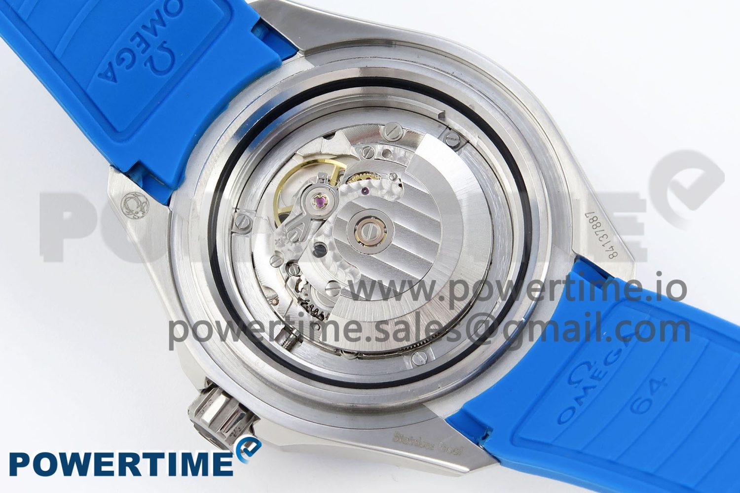 Seamaster 6000M Ultra Deep SS TF 1:1 Best Edition White Dial Blue Ceramic Bezel on Black Rubber Strap A2824 - Image 9