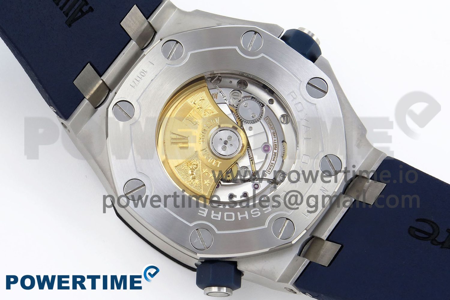 ROYAL OAK OFFSHORE DIVER 15710 IPF 1:1 BEST EDITION BLUE DIAL ON BLUE RUBBER STRAP SA3120 SUPER CLONE - Image 8