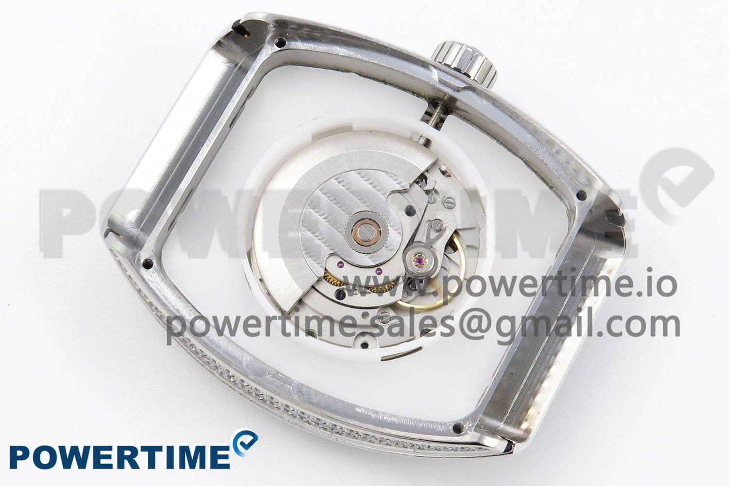 #FR2NCK Muller Vanguard SS Full Diamonds ABF Best Edition White Dial on Black Rubber Strap A2824 - Image 11