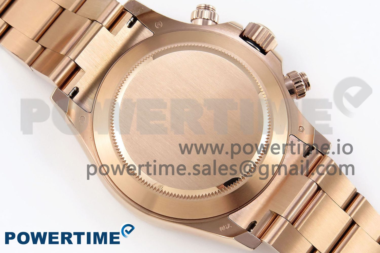 Daytona 116505 RG OMF Best Edition White Dial on RG Bracelet A7750 (Slim Movement) - Image 8
