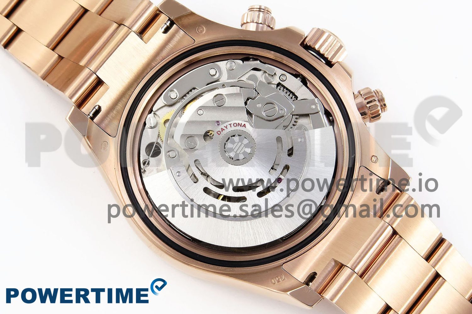 Daytona 116505 RG OMF Best Edition White Dial on RG Bracelet A7750 (Slim Movement) - Image 9