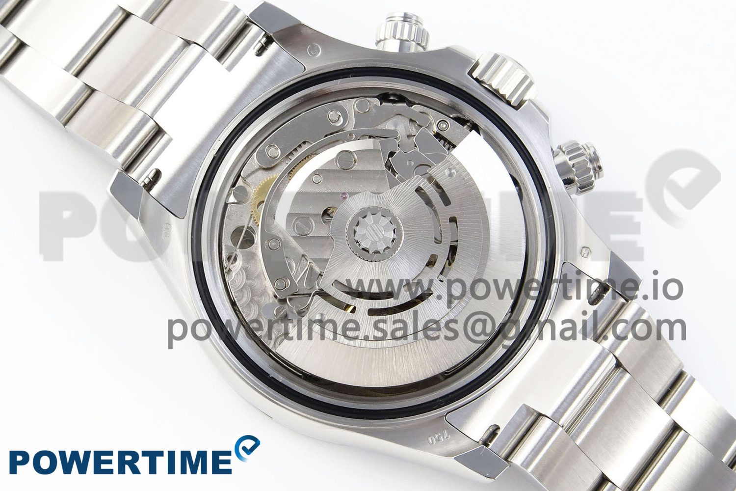 Daytona 116509 SS OMF Best Edition Blue Stick Dial on SS Bracelet A7750 (Slim Movement) - Image 10