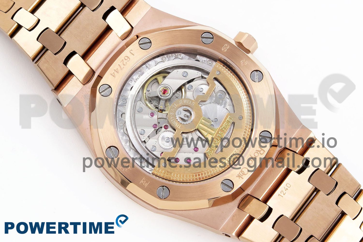 ROYAL OAK 39MM 15202 RG IPF 1:1 BEST EDITION BLACK DIAMONDS DIAL ON RG BRACELET A2121 - Image 8