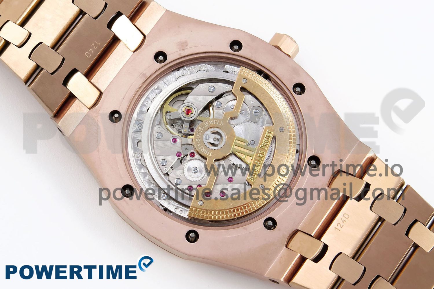 ROYAL OAK 39MM 15202 RG IPF 1:1 BEST EDITION BLACK DIAMONDS DIAL ON RG BRACELET A2121 - Image 9