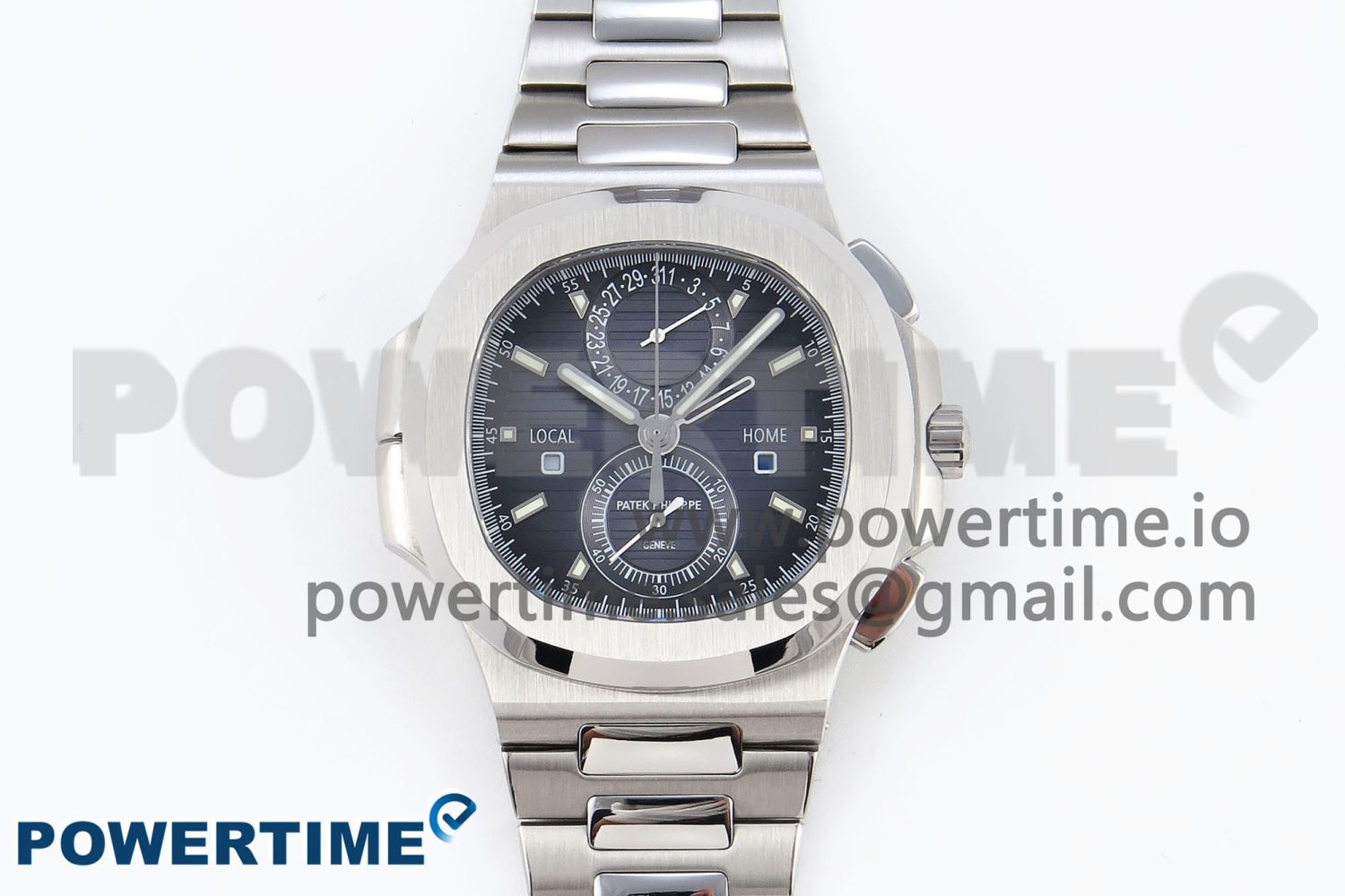NAUTILUS 5990 SS SPPF 1:1 BEST EDITION BLUE DIAL ON SS BRACELET A28-520 CLONE - Image 1