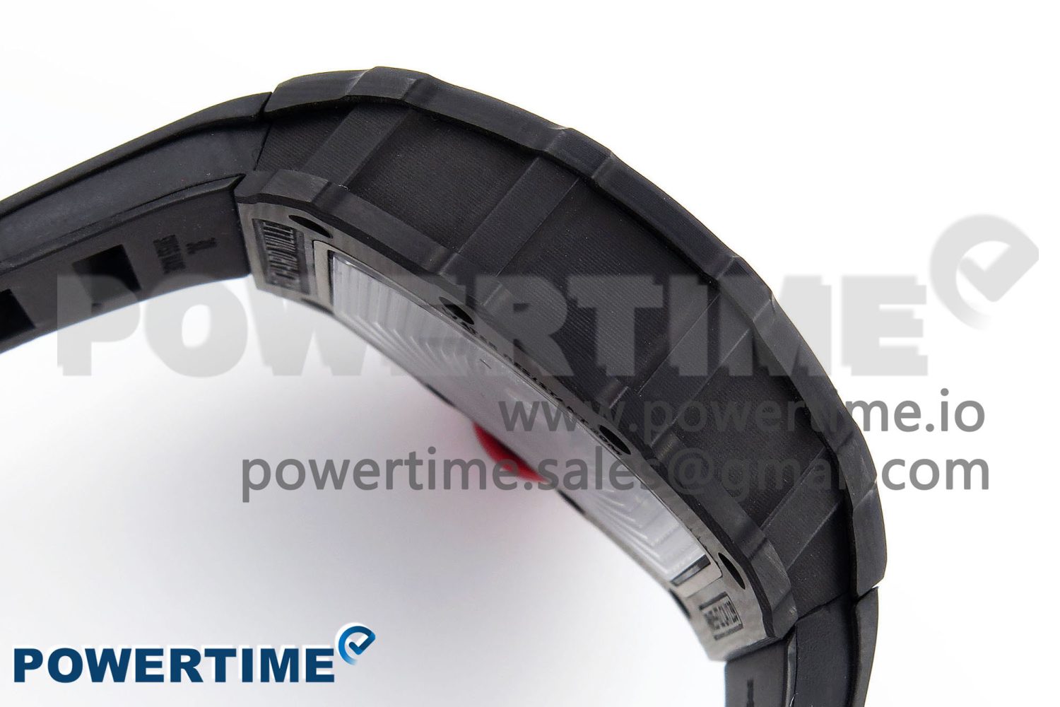 RM035 BLACK CARBON SONIC BEST EDITION SKELETON DIAL ON BLACK RUBBER STRAP CLONE RMUL2 - Image 7