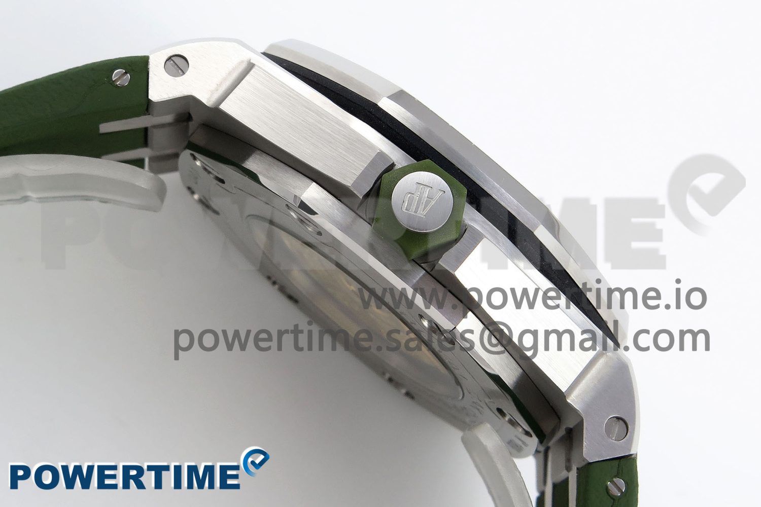 ROYAL OAK OFFSHORE DIVER 15710 IPF 1:1 BEST EDITION GREEN DIAL ON GREEN RUBBER STRAP SA3120 SUPER CLONE - Image 6
