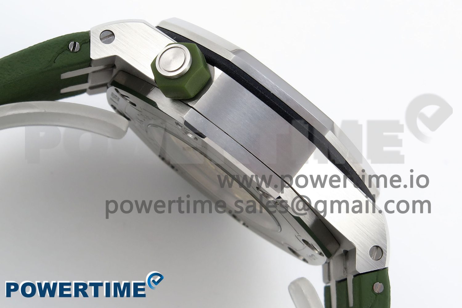 ROYAL OAK OFFSHORE DIVER 15710 IPF 1:1 BEST EDITION GREEN DIAL ON GREEN RUBBER STRAP SA3120 SUPER CLONE - Image 7