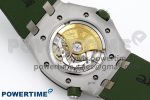 ROYAL OAK OFFSHORE DIVER 15710 IPF 1:1 BEST EDITION GREEN DIAL ON GREEN RUBBER STRAP SA3120 SUPER CLONE - Image 9