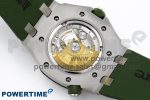 ROYAL OAK OFFSHORE DIVER 15710 IPF 1:1 BEST EDITION GREEN DIAL ON GREEN RUBBER STRAP SA3120 SUPER CLONE - Image 10