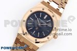 ROYAL OAK 39MM 15202 RG IPF 1:1 BEST EDITION BLUE TEXTURED DIAL ON RG BRACELET A2121 - Image 2