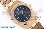 ROYAL OAK 39MM 15202 RG IPF 1:1 BEST EDITION BLUE TEXTURED DIAL ON RG BRACELET A2121 - Image 3