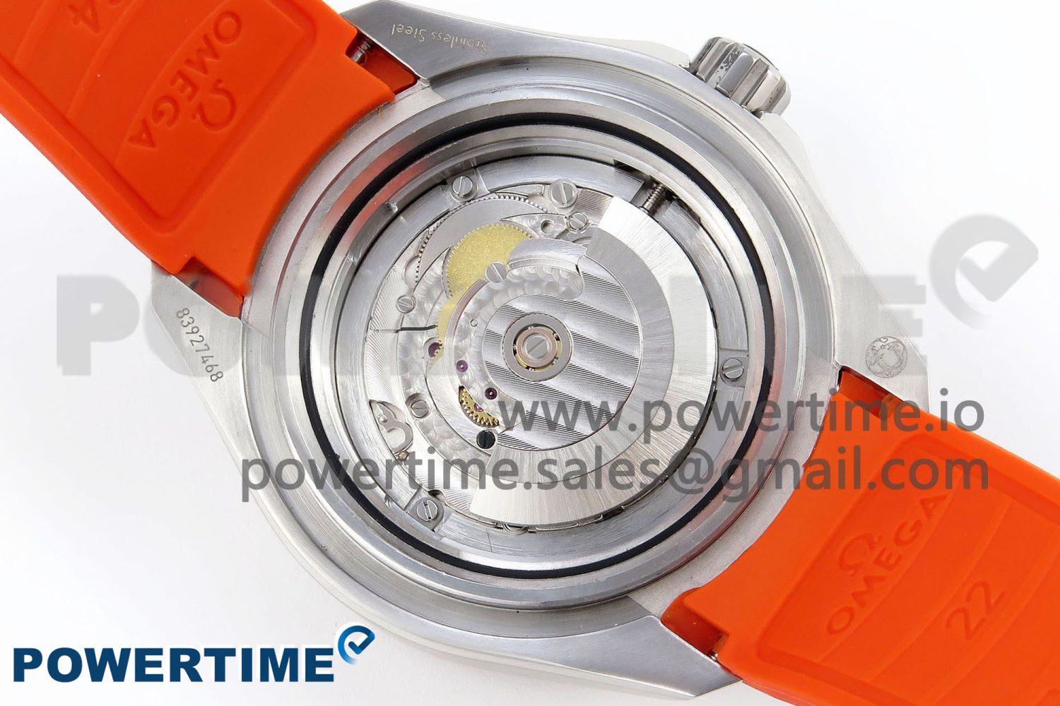 Seamaster 6000M Ultra Deep SS TF 1:1 Best Edition Gray Dial Orange Ceramic Bezel on Black Rubber Strap A2824 - Image 9