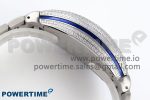 VANGUARD SS BLUE FULL DIAMONDS ABF BEST EDITION DIAMONDS BLUE DIAL ON DIAMONDS BRACELET A2824 - Image 7