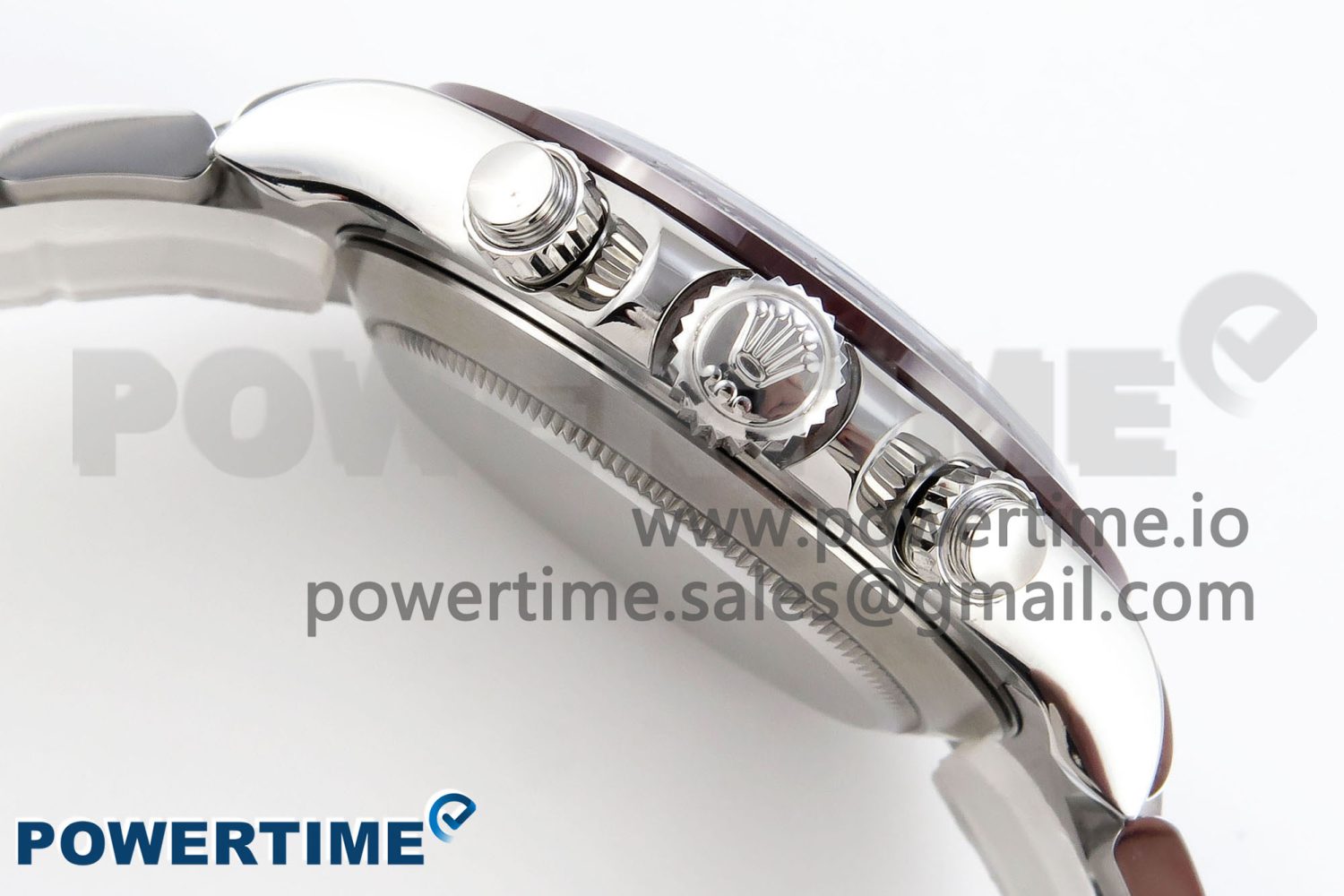 Daytona 116506 SS OMF Best Edition Ice Blue Crystal Dial on SS Bracelet A7750 (Slim Movement) - Image 6