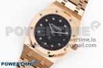 ROYAL OAK 39MM 15202 RG IPF 1:1 BEST EDITION BLACK DIAMONDS DIAL ON RG BRACELET A2121 - Image 2
