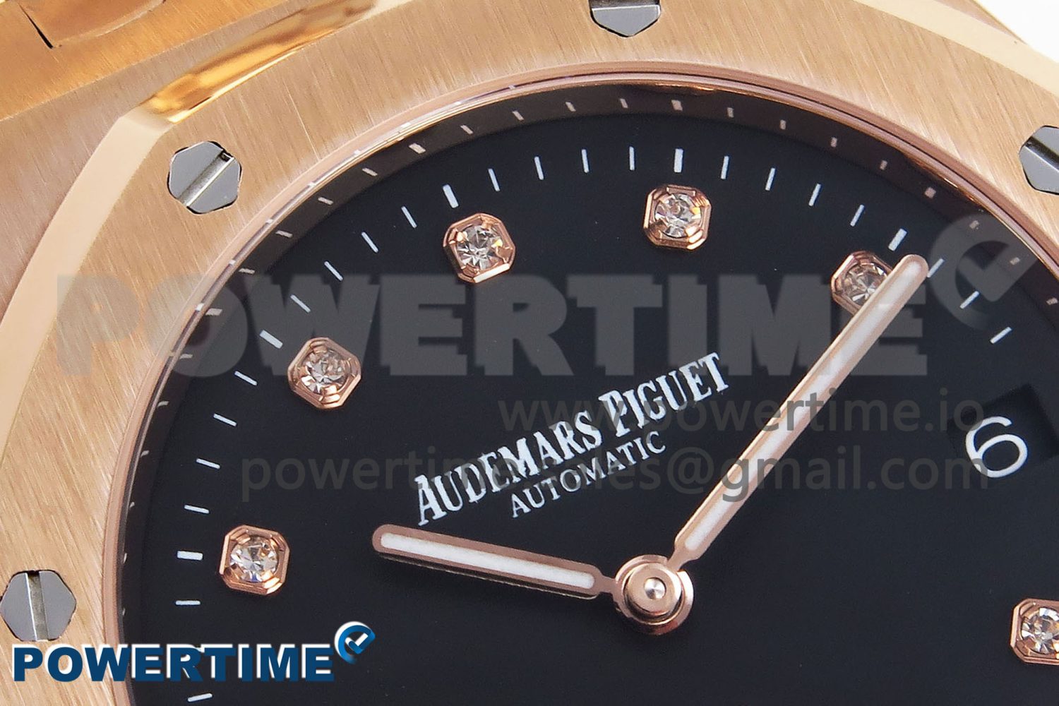 ROYAL OAK 39MM 15202 RG IPF 1:1 BEST EDITION BLACK DIAMONDS DIAL ON RG BRACELET A2121 - Image 4