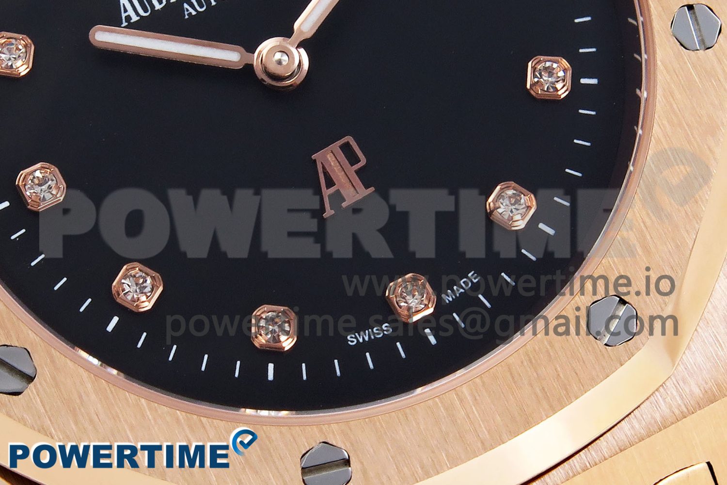 ROYAL OAK 39MM 15202 RG IPF 1:1 BEST EDITION BLACK DIAMONDS DIAL ON RG BRACELET A2121 - Image 5