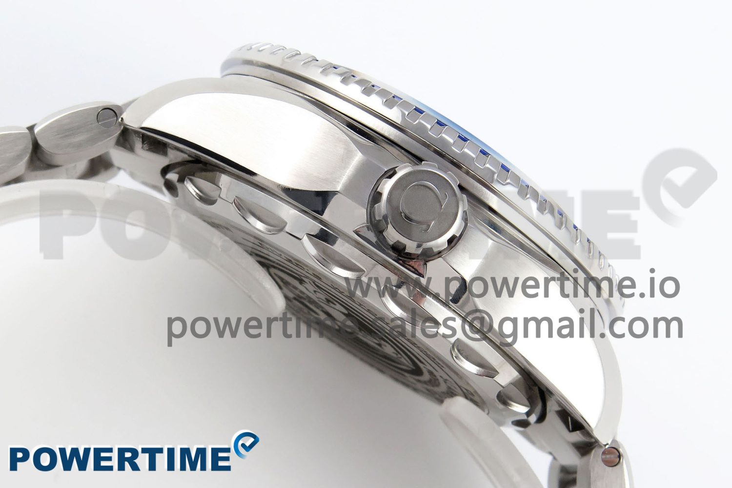 Seamaster 6000M Ultra Deep SS TF 1:1 Best Edition White Dial Blue Ceramic Bezel on SS Bracelet A2824 - Image 6