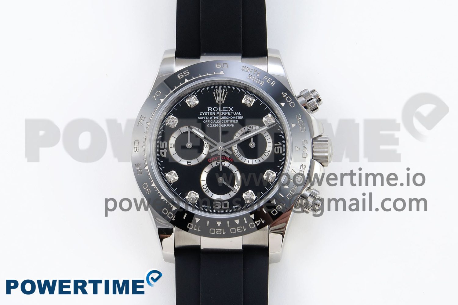 Daytona 116519 SS OMF Best Edition Black Diamonds Dial on Oysterflex Strap A7750 (Slim Movement) - Image 1